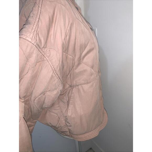 Blank NYC Tencel Drop Shoulder Quilted Liner Jacket XSmall Carnation Pink - Picture 9 of 13